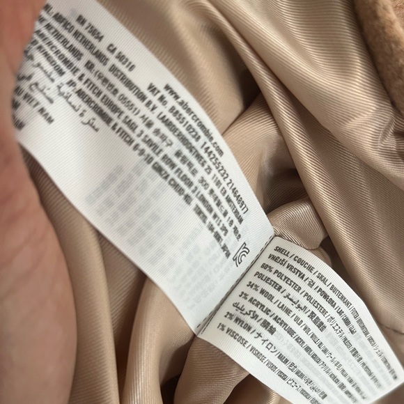 Abercrombie & Fitch - The A&F Dad Coat in Camel, S Tall - Picture 4 of 11